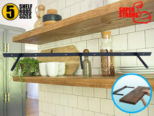 Load image into Gallery viewer, B&amp;Z Invisible Hidden Floating Wall Shelf Brackets Extremely Heavy Duty Long Concealed Invisible Hidden
