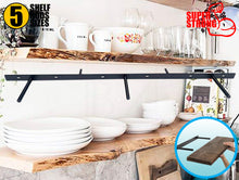 Load image into Gallery viewer, B&amp;Z Invisible Hidden Floating Wall Shelf Brackets Extremely Heavy Duty Long Concealed Invisible Hidden
