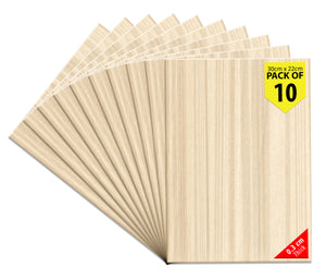 B&Z Paulownia Wood Sheets | Smooth, Easy to Cut, Nice Grain Pattern | Perfect for DIY, Pyrography, Painting, Laser Cutting, Modelling, Home Decor & Any Creative Projects