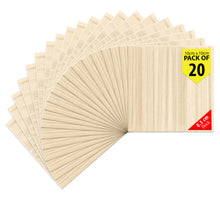 Load image into Gallery viewer, B&amp;Z Paulownia Wood Sheets | Smooth, Easy to Cut, Nice Grain Pattern | Perfect for DIY, Pyrography, Painting, Laser Cutting, Modelling, Home Decor &amp; Any Creative Projects
