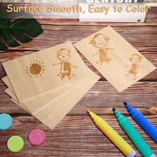 Load image into Gallery viewer, B&amp;Z Paulownia Wood Sheets | Smooth, Easy to Cut, Nice Grain Pattern | Perfect for DIY, Pyrography, Painting, Laser Cutting, Modelling, Home Decor &amp; Any Creative Projects
