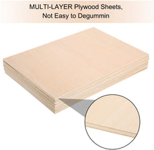 Load image into Gallery viewer, B&amp;Z Paulownia Wood Sheets | Smooth, Easy to Cut, Nice Grain Pattern | Perfect for DIY, Pyrography, Painting, Laser Cutting, Modelling, Home Decor &amp; Any Creative Projects
