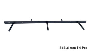 B&Z Invisible Hidden Floating Wall Shelf Brackets Extremely Heavy Duty Long Concealed Invisible Hidden