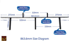Load image into Gallery viewer, B&amp;Z Invisible Hidden Floating Wall Shelf Brackets Extremely Heavy Duty Long Concealed Invisible Hidden
