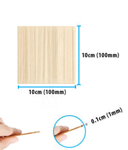 Load image into Gallery viewer, B&amp;Z Paulownia Wood Sheets | Smooth, Easy to Cut, Nice Grain Pattern | Perfect for DIY, Pyrography, Painting, Laser Cutting, Modelling, Home Decor &amp; Any Creative Projects
