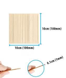 B&Z Paulownia Wood Sheets | Smooth, Easy to Cut, Nice Grain Pattern | Perfect for DIY, Pyrography, Painting, Laser Cutting, Modelling, Home Decor & Any Creative Projects