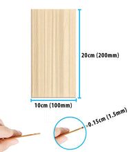 Load image into Gallery viewer, B&amp;Z Paulownia Wood Sheets | Smooth, Easy to Cut, Nice Grain Pattern | Perfect for DIY, Pyrography, Painting, Laser Cutting, Modelling, Home Decor &amp; Any Creative Projects

