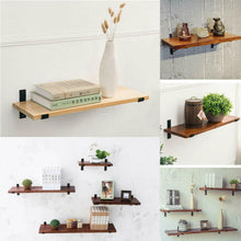 Load image into Gallery viewer, B&amp;Z Industrial Rustic Angle Shelf Braces Brackets for Vintage Wooden Reclaimed Railway Sleeper Oak Shelves DIY Sturdy | Decorative | Easy to fit | 2 Shapes &amp; 3 Sizes
